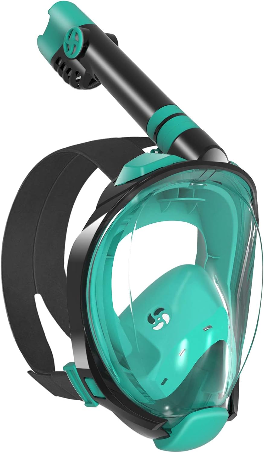 W WSTOO Snorkel Mask with Latest Dry Top Breathing System,Fold 180 Degree Panoramic View Full Face Snorkel Mask Anti-Fog Anti-Leak with Camera Mount
