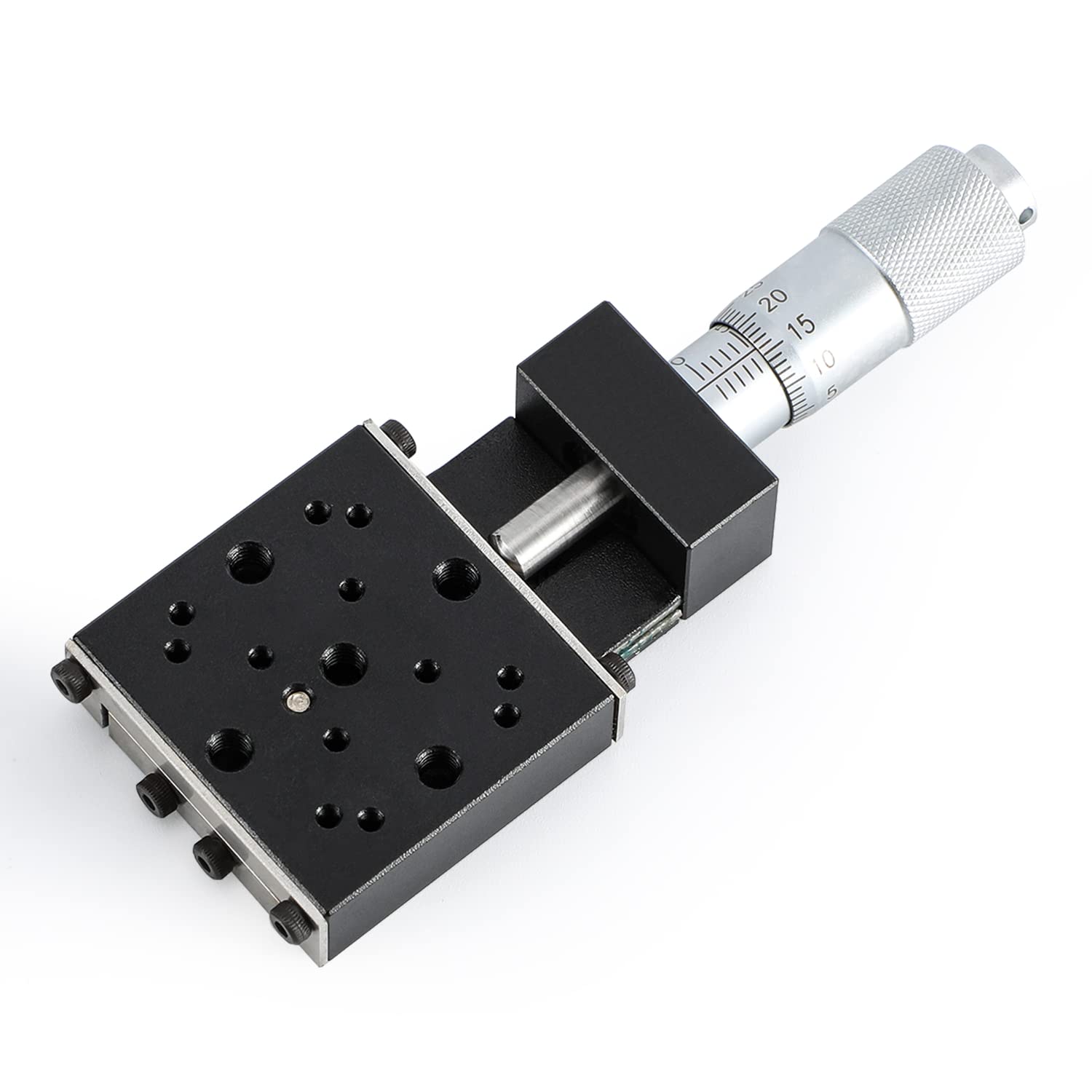 Huanyu X Axis Micrometer Translation Stage X Linear Stage Precision Displacement Table Station Optical Sliding Table 13mm Travel Trimming Bearing