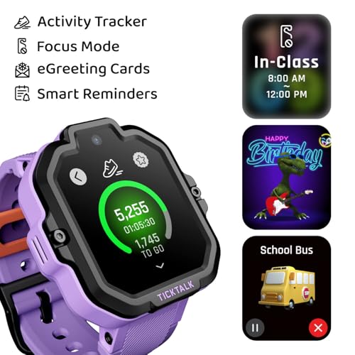 TickTalk5 - Kids Smart Watch with GPS Tracker, Video Calling, SOS, & Parental Controls | Smartwatch with Free Music, Texting, Kid Phone Call and Text