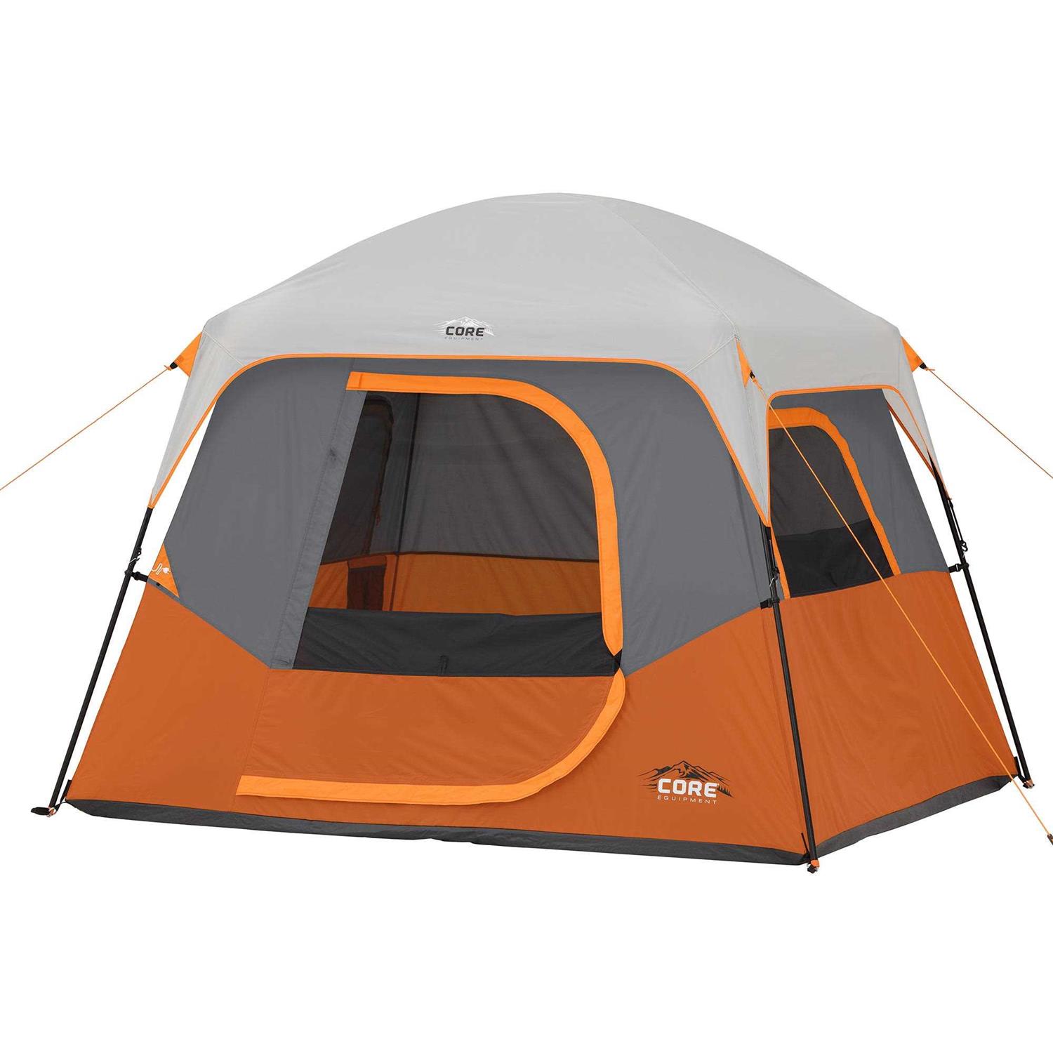 Core 6-Person Straight-Wall Cabin Tent - Sports Supplies Online Store