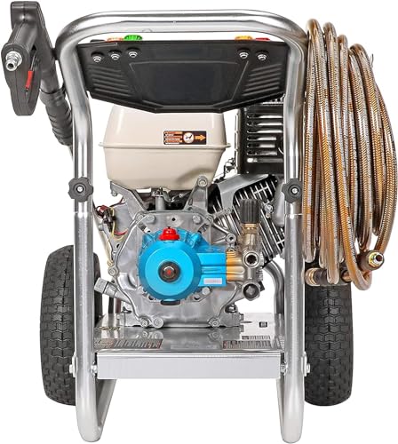Simpson Cleaning 4200 PSI Gas Pressure Washer, 4.0 GPM Power Washer for Commercial Use, Honda GX390 Engine, 50-Foot Steel-Braided Hose