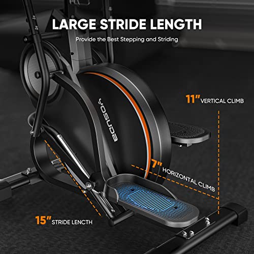 YOSUDA Pro Cardio Climber Stepping Elliptical Machine, 3-in-1 Elliptical Machine Stair Stepper Trainer