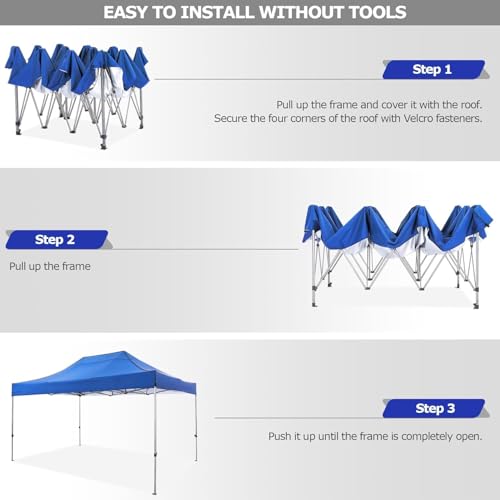 COBIZI 13x26 Pop Up Tent 13x26 Canopy with Sidewalls Heavy Duty Canopy Party Tent for Parties