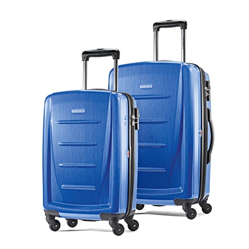 Samsonite Winfield 2 Hardside Expandable Luggage with Spinner Wheels, Brushed Anthracite, Checked-Large 28-Inch
