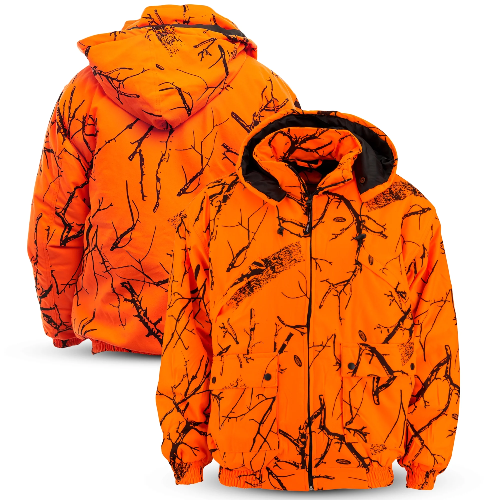 TrailCrest Adult Men’s Insulated & Waterproof Safety Tanker Jacket, 3X, Blaze Orange Camo