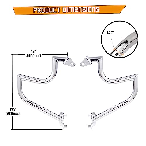 Crash Bar Engine Guard Highway Bar for Harley Davidson XG Models,Street 500 750 XG750 XG500 2015-2020(Black)