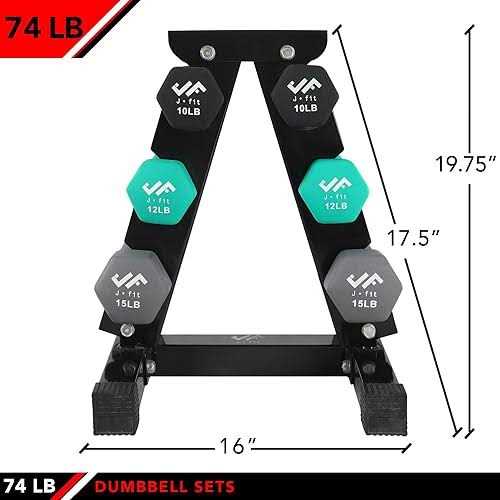 Jfit Dumbbell Set w/ Rack - Sports Supplies Online Store