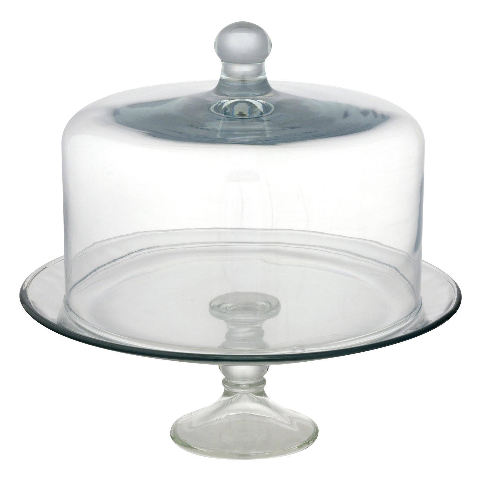 Libbey Selene Glass Cake Stand with Dome - Clear