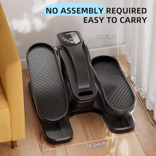 Under Desk Elliptical Machine, Electric Ellipse Leg Exerciser with Remote
