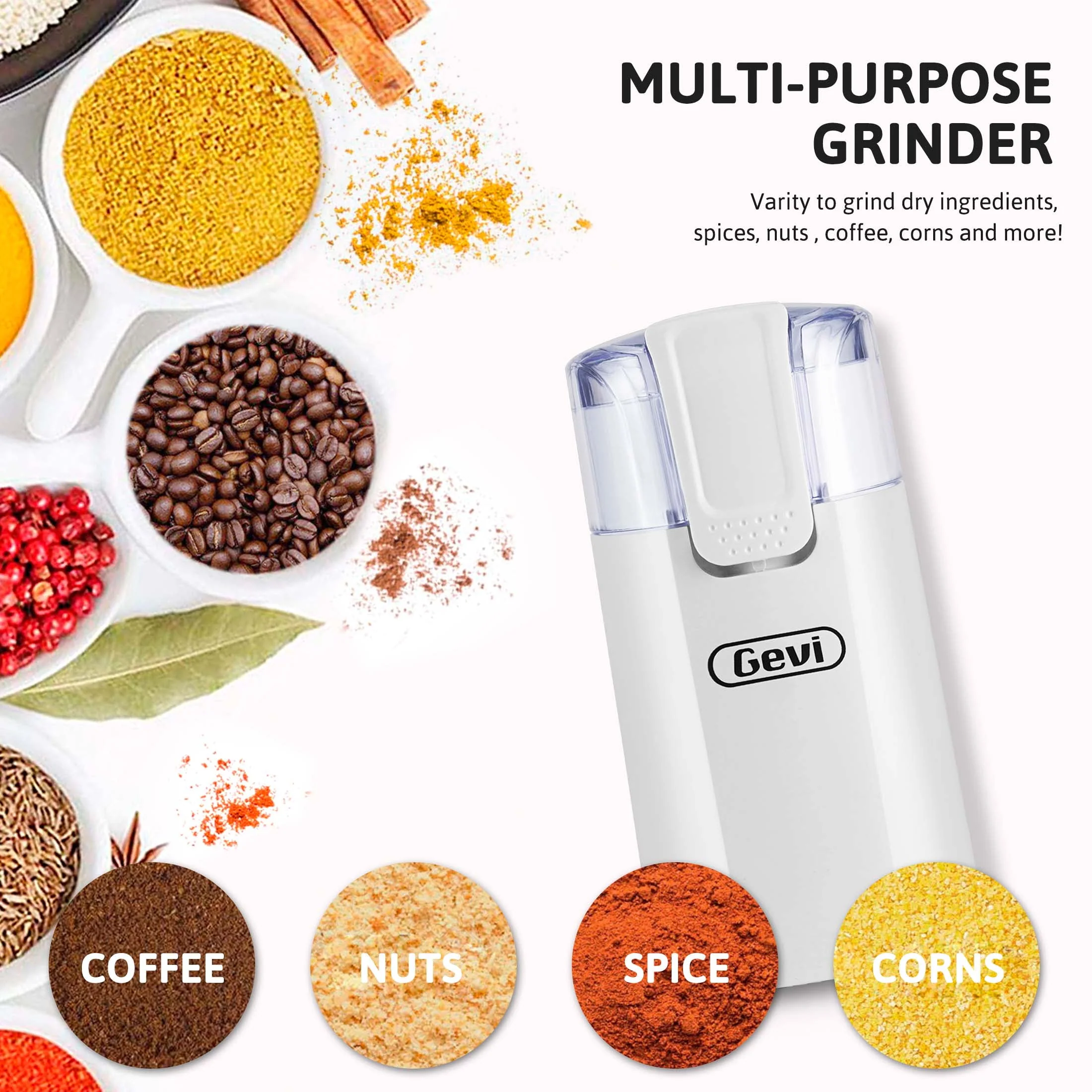 Gevi Espresso Machine 20 Bar Automatic Coffee Maker with Milk Frother Wand, 40.58 oz, New, White
