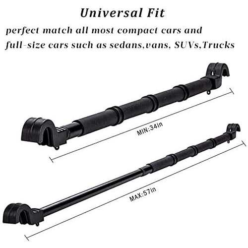 Littlemole Car Fishing 4 Rod Holder Adjustable 35 to 57 Inch - Sports Supplies Online Store