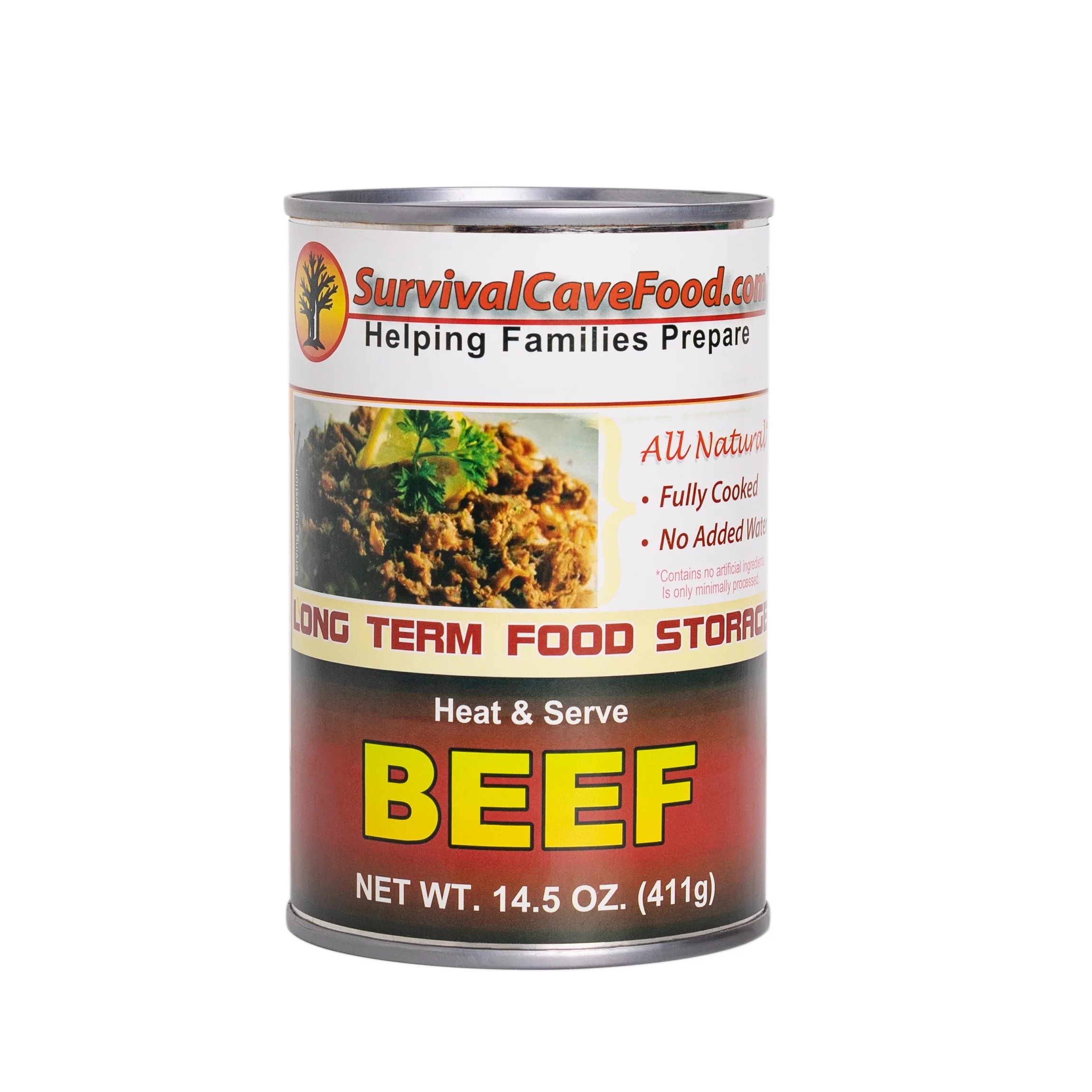 Survival Cave Food - Canned Beef 14.5 oz- 12 cans