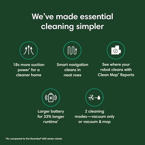 iRobot Roomba Robot Vacuum and Mop Combo (Y0140) - Vacuums & mops, Easy to use, Power-Lifting Suction, Multi-Surface Floors, Smart Navigation