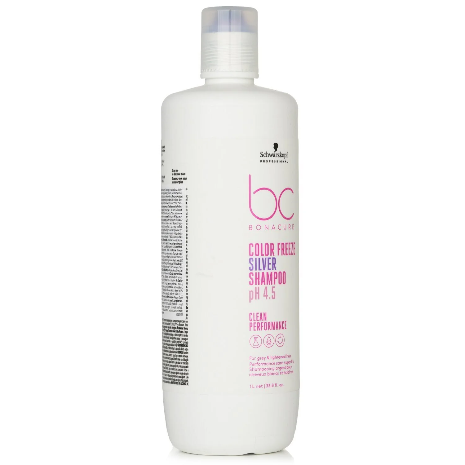 Schwarzkopf BC Bonacure pH 4.5 Color Freeze Silver Shampoo (For Grey & Lightened Hair) 250ml/8.4oz