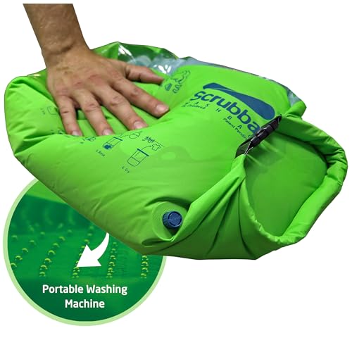 Scrubba Wash Bag Portable Washing Machine - Lightweight Manual Washing Machine for Travel, Camping, Laundry, Baby Clothes - Travel Essentials, Gift