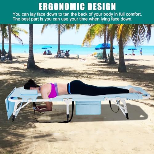 DoCred Folding Camping Cot with Mattress, 2 Pack Heavy Duty Folding Cot for Adults, Portable Sleeping Cot Bed Adults Outdoor Bed with Carry Bag