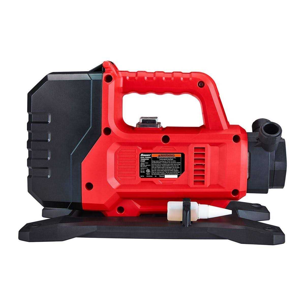 Bauer 20V/120V Lithium-Ion Dual-Power Cordless Transfer Pump - Shop Hardware Tools Online Store
