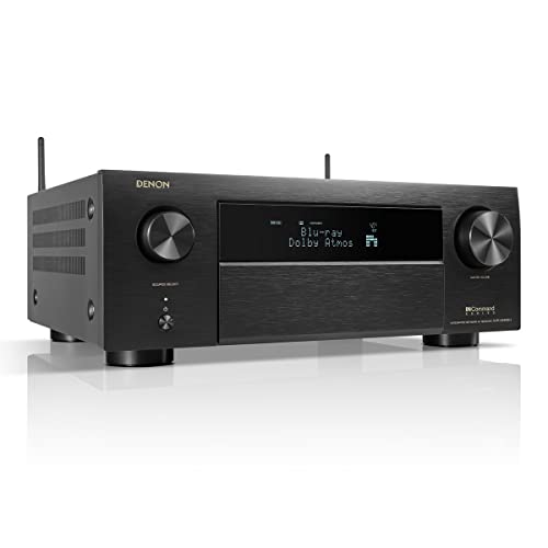 Denon AVR-X4800H 9.4-Ch Receiver - 8K UHD Home Theater AVR (125W X 9) Built-in Bluetooth, Wi-Fi & HEOS Multi-Room Streaming, Dolby Atmos, DTS:X Pro