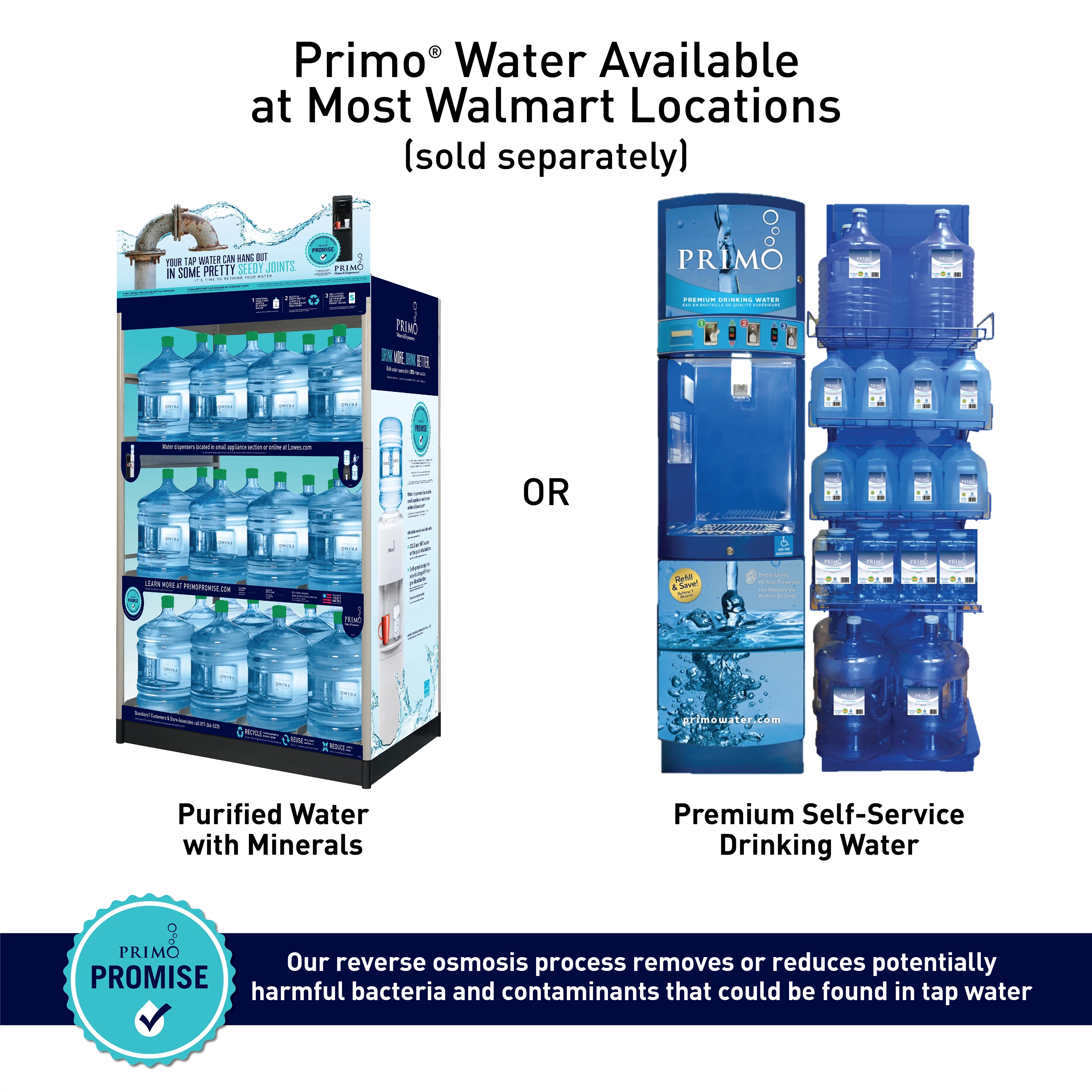 Primo Deluxe Countertop Water Dispenser Top Loading, Hot/Cold/Room Temp, White