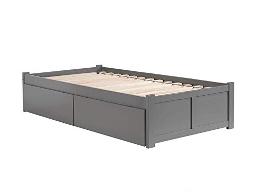 AFI Concord Platform Bed with Footboard & Storage Drawers