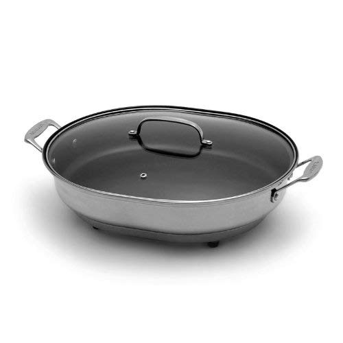 Cuisinart CSK-150 1500-Watt Nonstick Oval Electric Skillet,Brushed Stainless