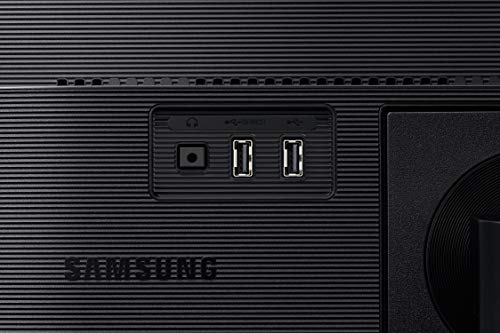 SAMSUNG FT45 Series 27-Inch FHD 1080p Computer Monitor, 75Hz, IPS Panel, HDMI, USB Hub, Height Adjustable Stand, 3 Yr WRNTY (LF27T450FQNXGO),Black