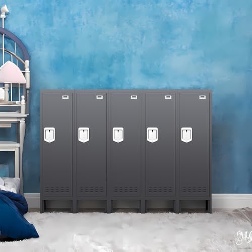 Metal Cabinet Home Office Storage,Lockers,Lockable Employees Metal Locker with Door,54" Height Steel Locker,Lockable Steel Locker for Gym,School,Home
