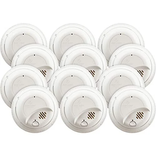 FIRST ALERT BRK 9120B-12 Hardwired Smoke Detector with Backup Battery, 12-Pack - Curated Treasures Market