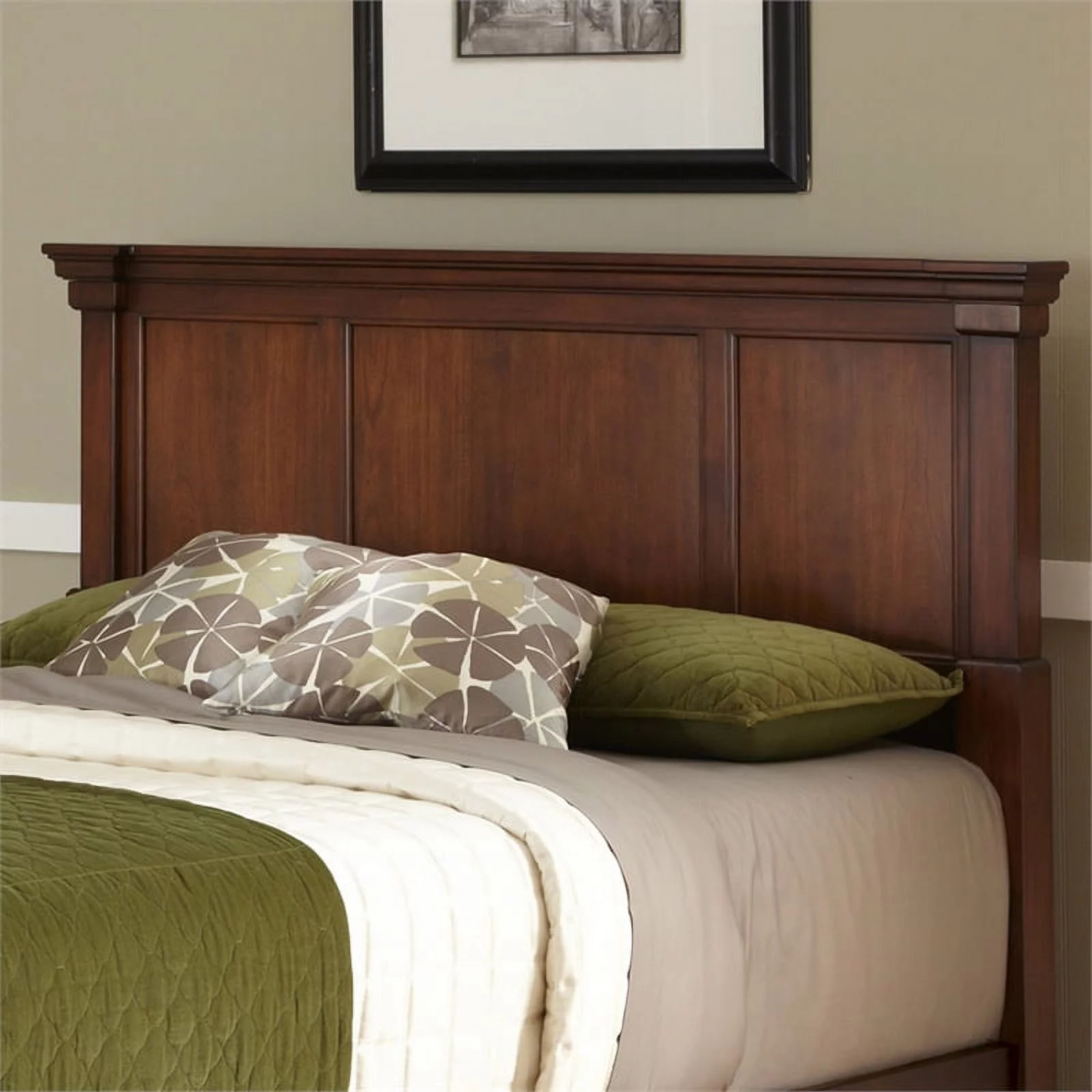 Homestyles Aspen Wood King Headboard in Brown
