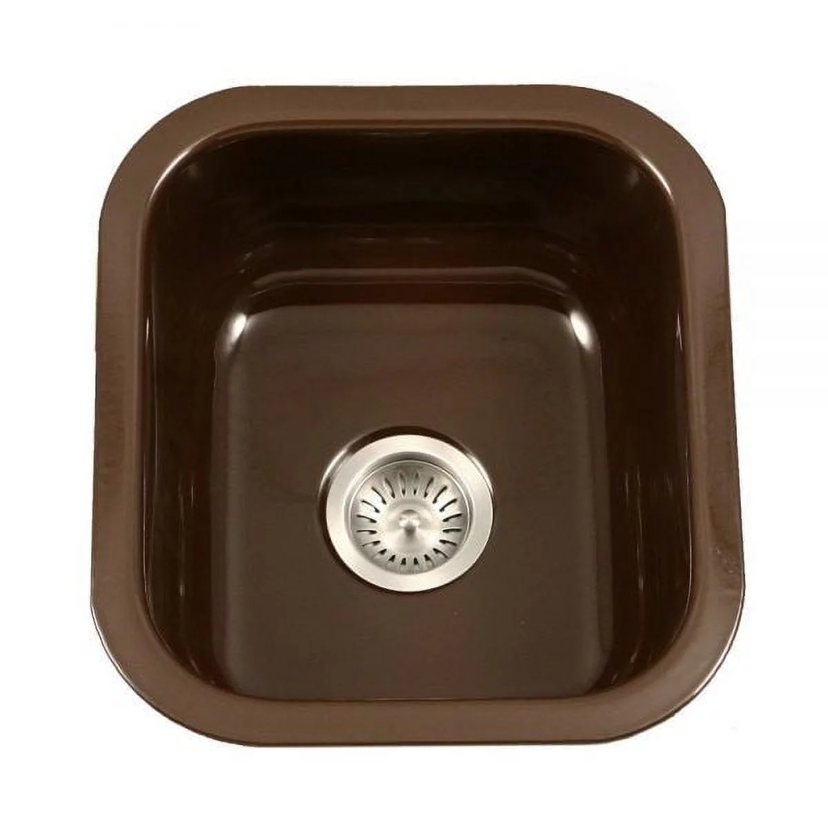 Houzer PCB-1750 LE 15-5/8" x 17-5/16" Porcelain Enamel Steel Undermount Bar/Prep Sink