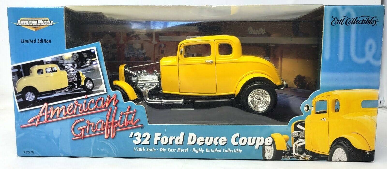 Ertl #32078 American Muscle American Graffiti 32 Ford Deuce Coupe 1/18