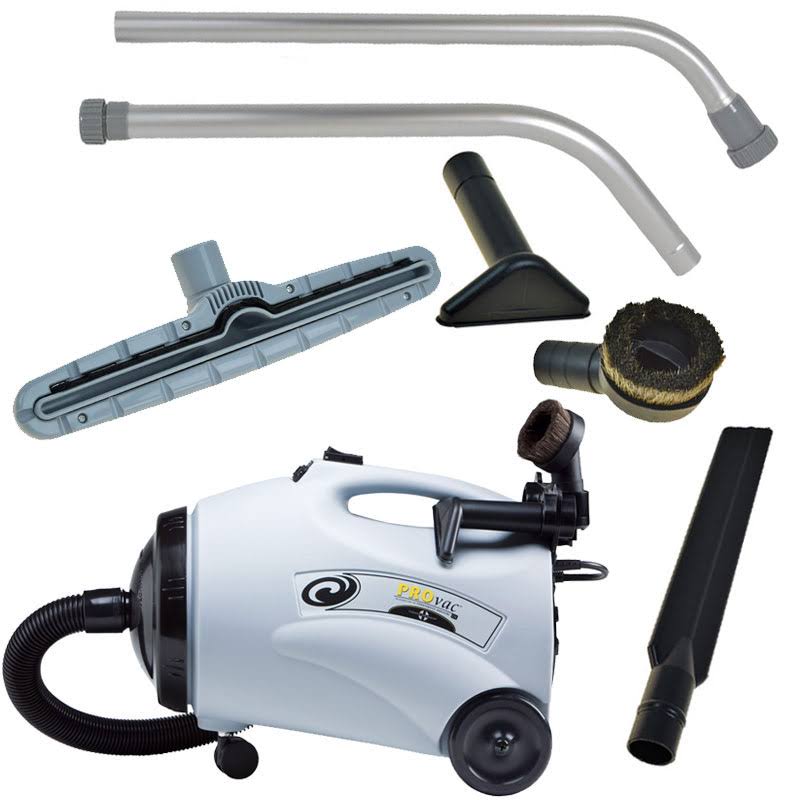 ProTeam 107153 ProVac CN 10 Qt. Canister Vacuum W- Xover Performance Telescoping Wand Tool Kit