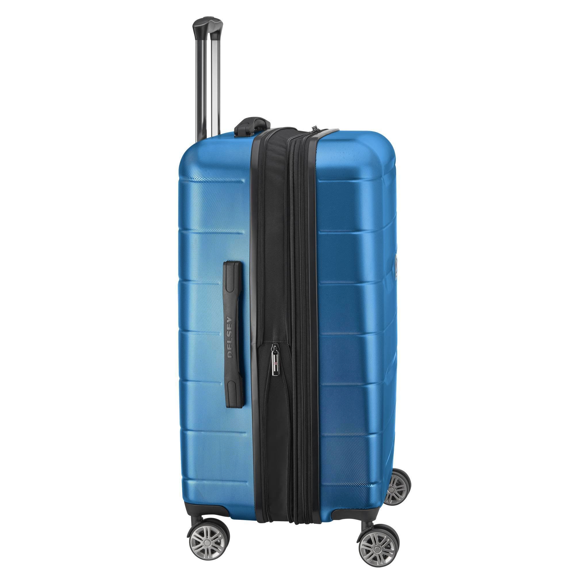 Delsey Comete 2.0 Expandable Spinner Carry-On Steel Blue