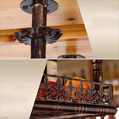 Wine Racks Adjustable Metal Ceiling-Type Wine Holder,Wall Mounted Wine Bottle Holder Hanging Wine Glass Racks,let Stemware Racks