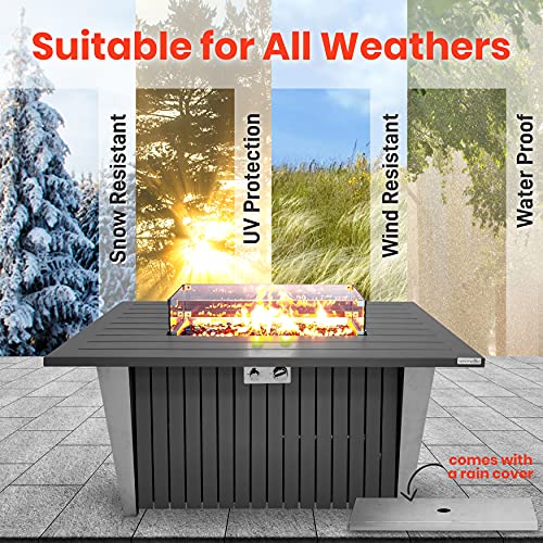 Outdoor Propane Fire Pit Table - CSA/ETL Certified Safe 50
