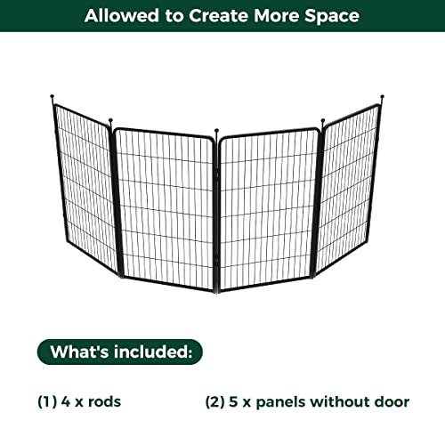 FXW Rollick Dog Playpen for Yard, RV Camping, 32 inch 16 Panels for Small and Medium Dogs│Patented