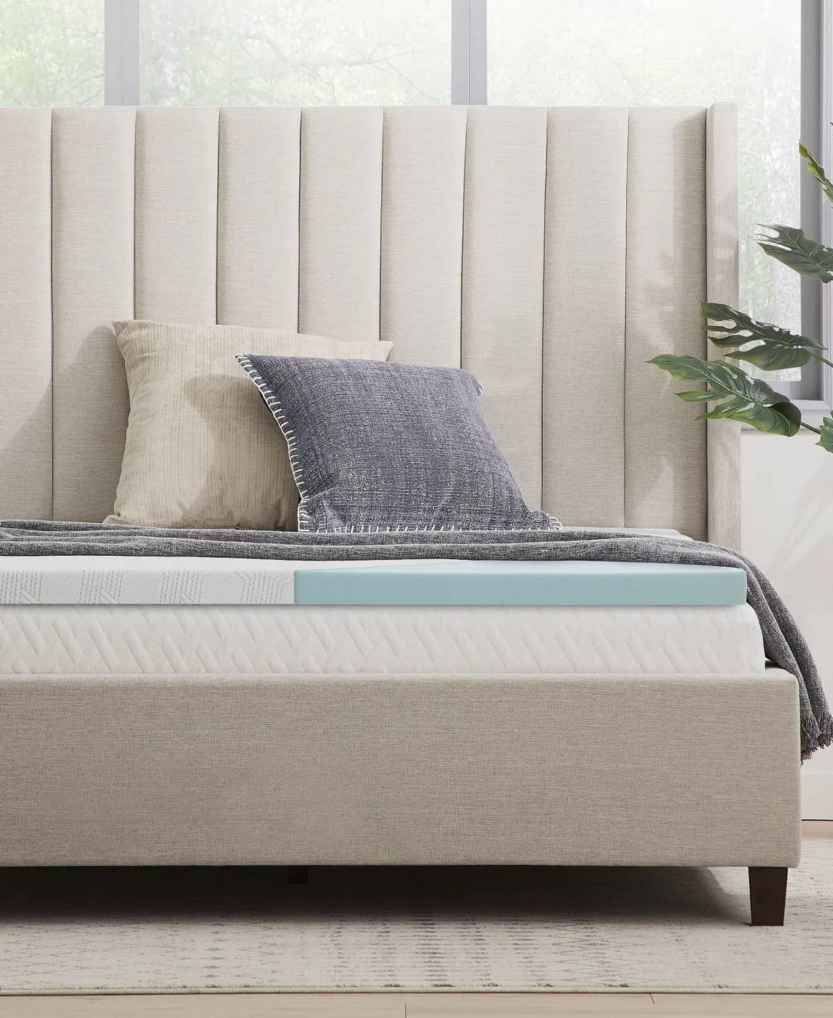 Dr. oz Good Life Sleep All Day 2x22 Fast Response Memory Foam Topper, California King - White