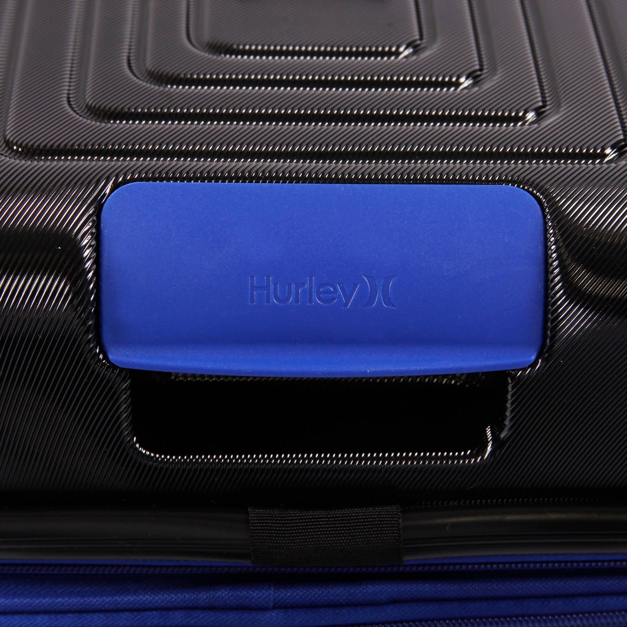 Hurley Suki 29-inch Check in Hardside Spinner Suitcase - Black/Blue