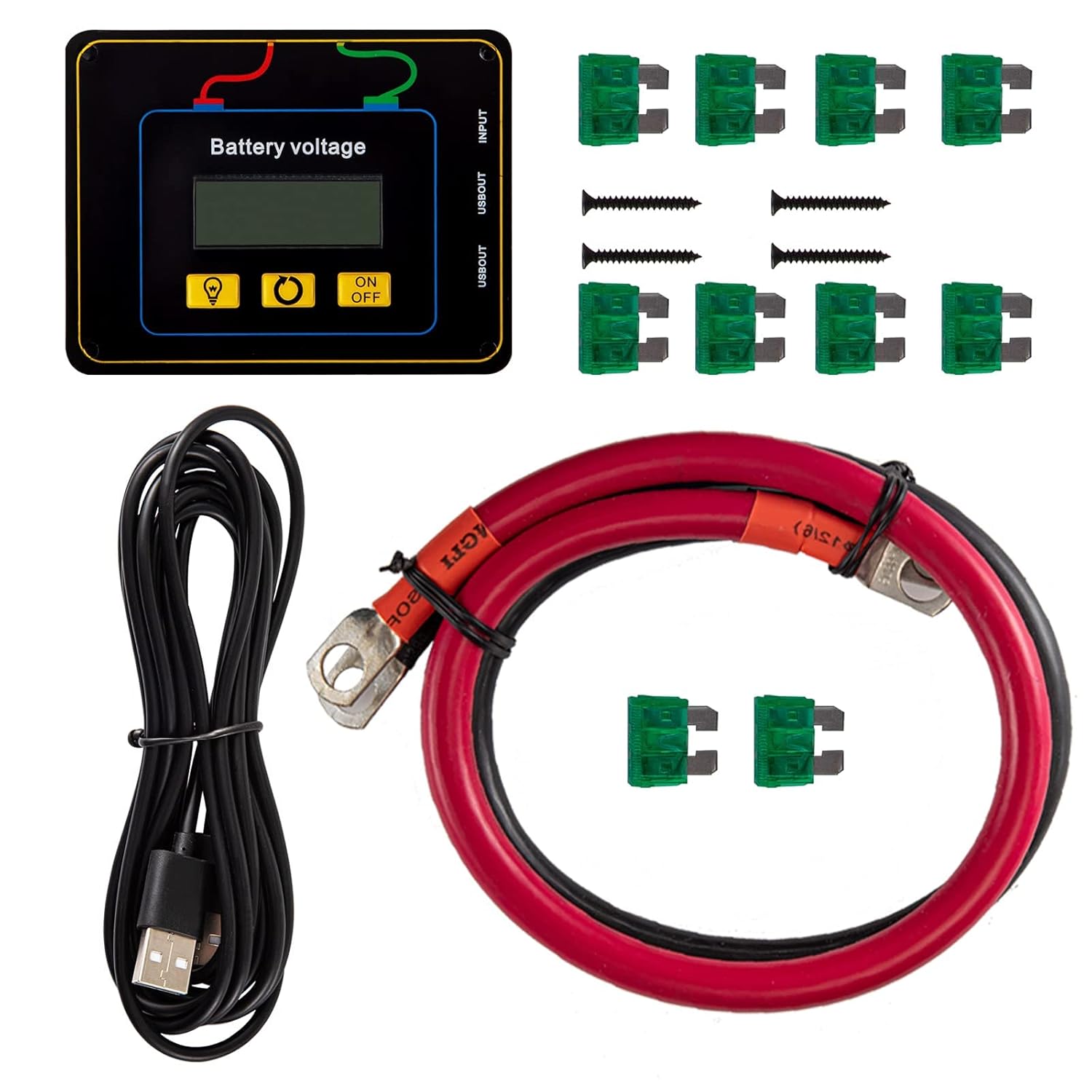VEVOR Power Inverter, 2500W Modified Sine Wave Inverter, DC 12V to AC 120V Car Converter, with LCD Display, Remote Controller, LED Indicator