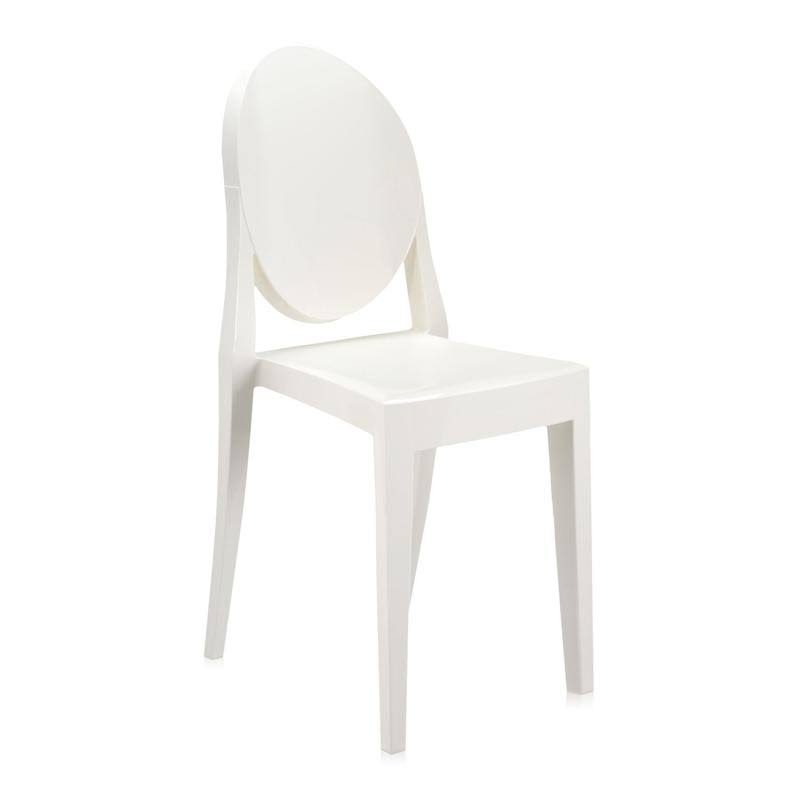 Kartell Victoria Ghost Chair Solid - Polycarbonate Black - 4857000000