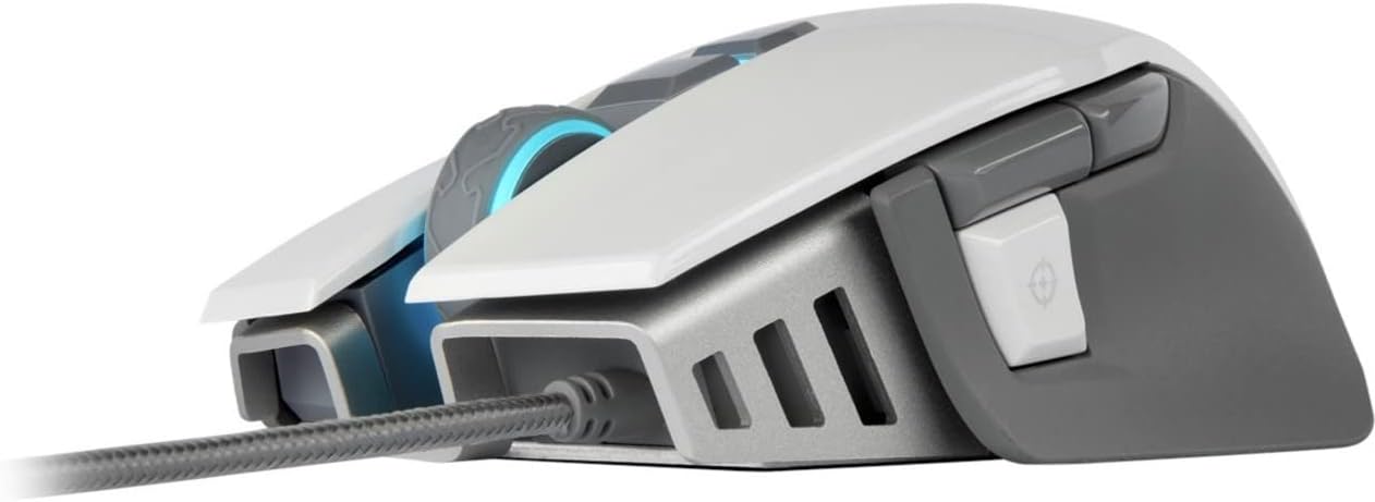 Corsair M65 RGB Elite – Wired FPS and MOBA Gaming Mouse – Adjustable Weight and Balance – Durable Aluminum Frame – 18,000 DPI Optical Sensor , Black