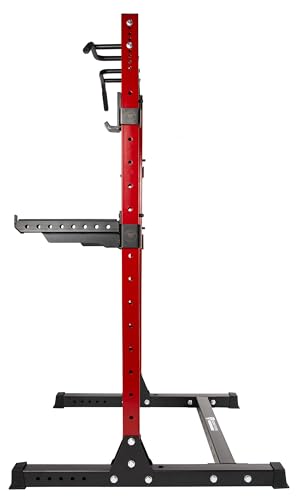 Power Rack Squat Stand, 1000 Pound Capacity 3“ x 3” for Home & Garage Gym with J-Hooks, Multiple Styles