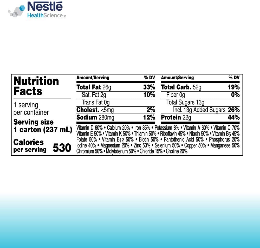 Boost Very High Calorie Complete Nutritional Drink, Very Vanilla, 8 Fl Oz (Pack of 24) Pack of 2