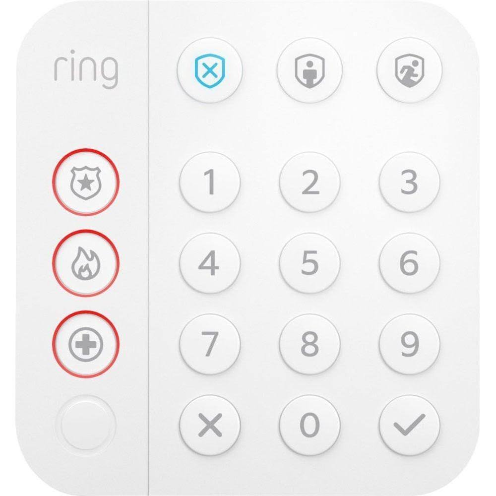 Ring Alarm Home Security System - 120/230V - Bluetooth/ZigBee/Wi-Fi/Z-Wave/Ethernet - White