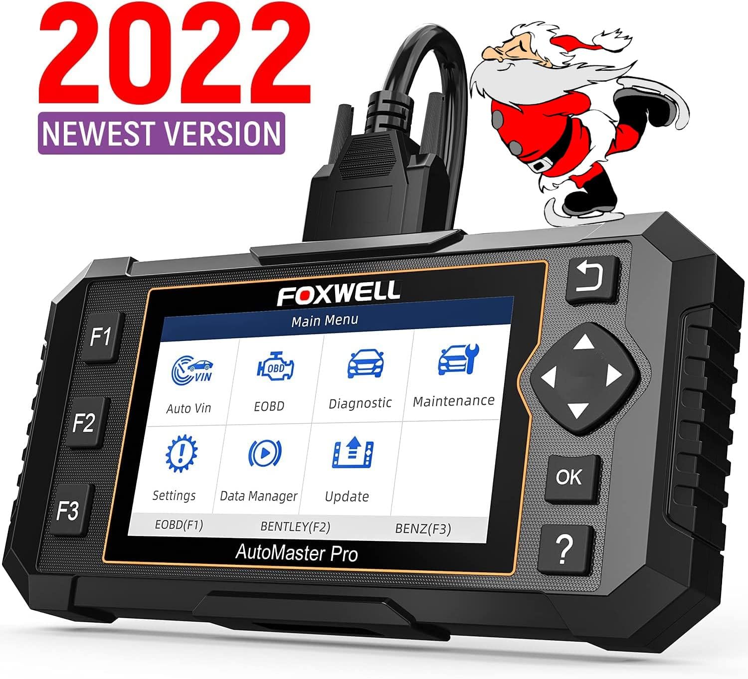 FOXWELL NT624 Elite OBD2 Scanner All Systems Diagnostic Scan Tools for All Cars with SAS Calibration ABS Bleeding Throttle Reset Oil Light & EPB
