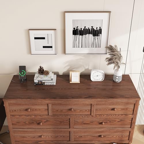 KEIKI Queen Size Cabinet Murphy Bed with Charging Station and Drawer, Multiple Storage Foldable Hideaway Wall Murphy Bed Frame with Solid Slat