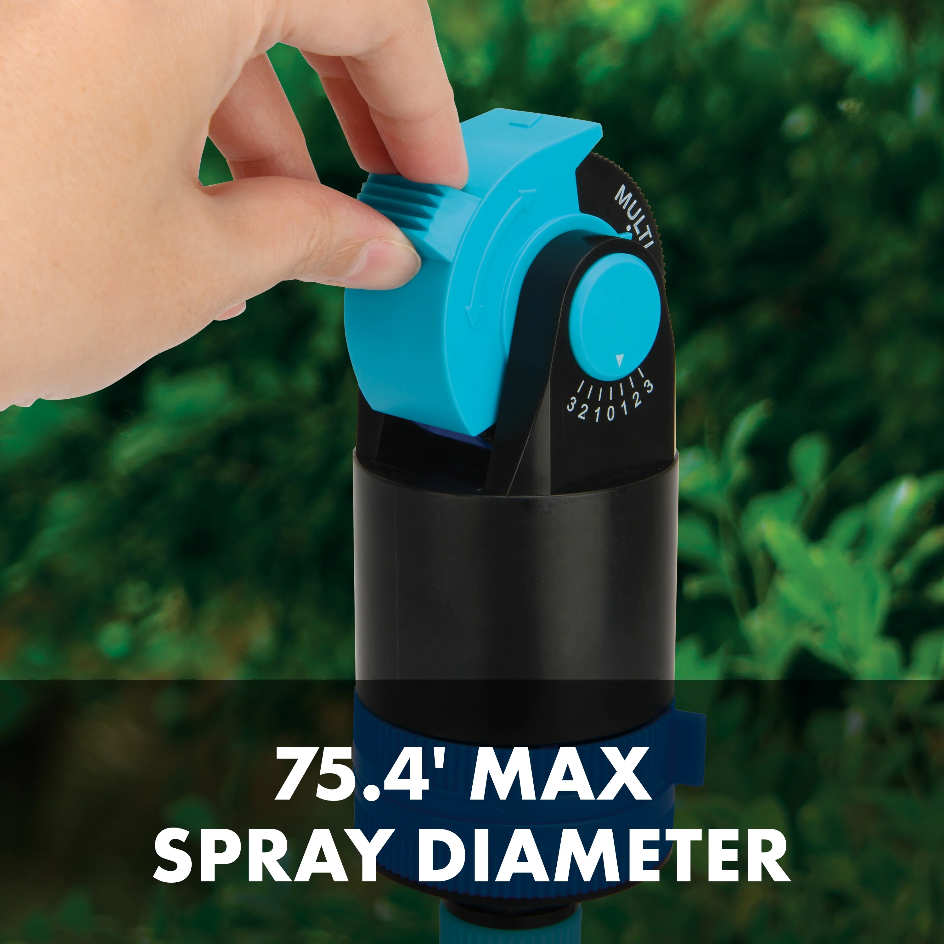 Aqua Joe Indestructible Turbo Drive 360&ordm; Telescoping Tripod Lawn & Garden Sprinkler, 6 Spray Patterns, 4,500 Sq. ft. Max Coverage