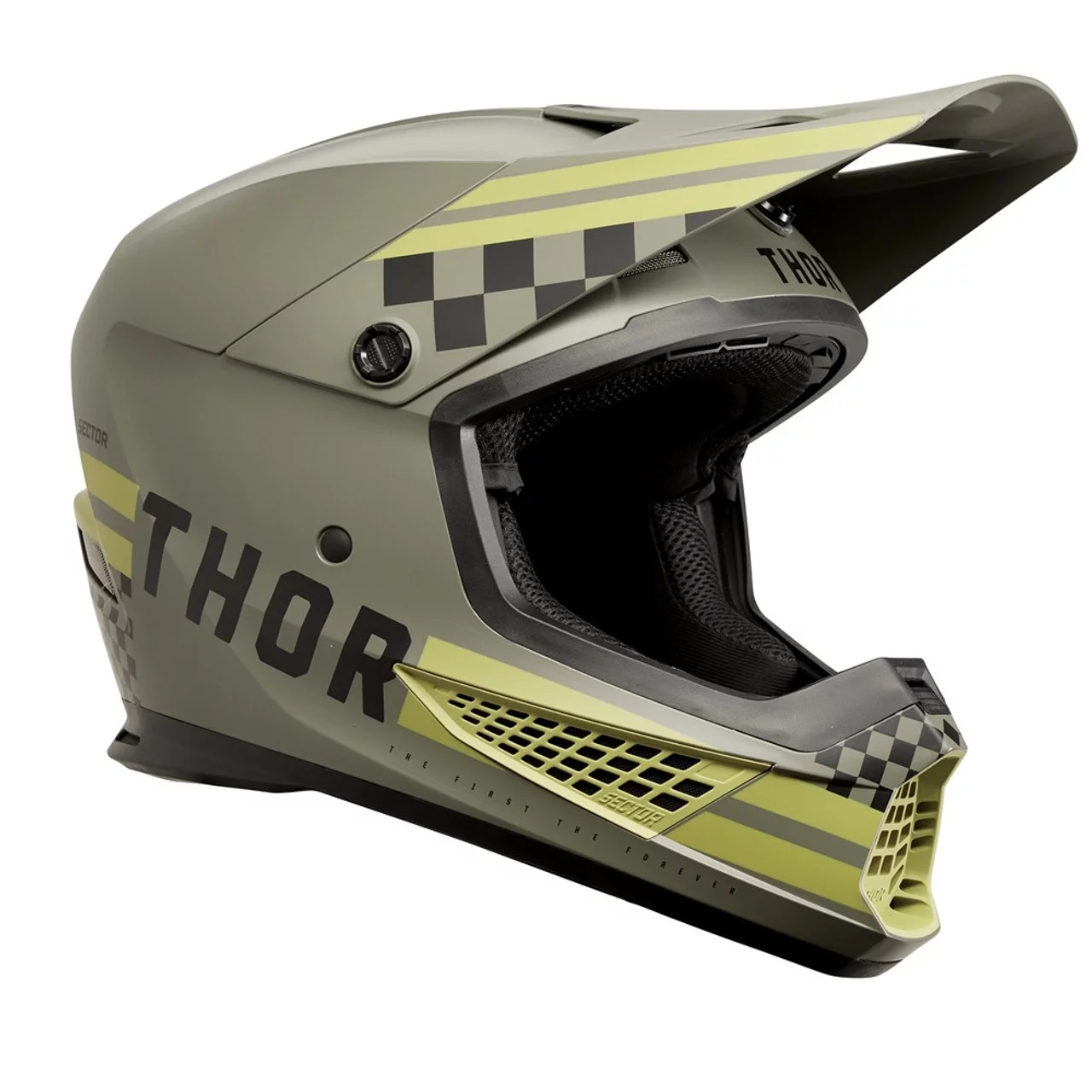 Thor Sector 2 Combat Offroad Motocross Dirt Bike Helmet - Army/Black - Large