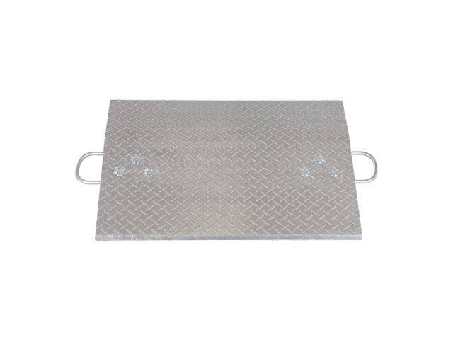 Vestil E-3024 Aluminum Economizer Dock Plate, 3,000-Lb. Capacity, 24x22 Length, 30x22 Usable Width, 36x22 Height difference, 3/8
