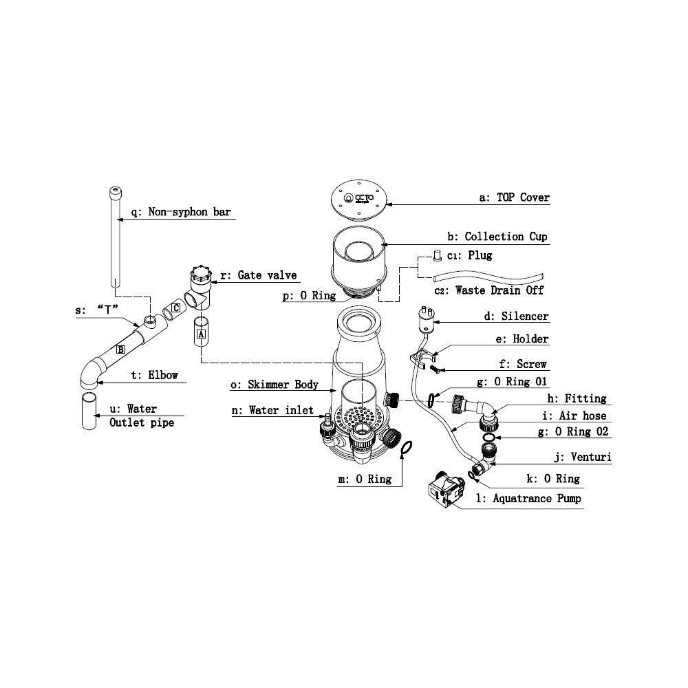 Reef Octopus Classic 110INT Protein Skimmer